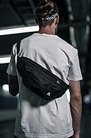 Vista 3 de Riñonera para mujer, cangurera cruzada para mujer con correa ajustable, bolsa de cintura para mujer, para viajes, deportes, correr, senderismo