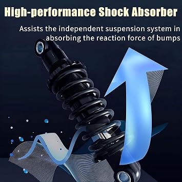 Electric Longboard Cross Country Board, 2×1650W Dual Belt Motor, 25 mph Off Road Performance, Shock Absorbers for All Terrain Adventure Rounded-Corners