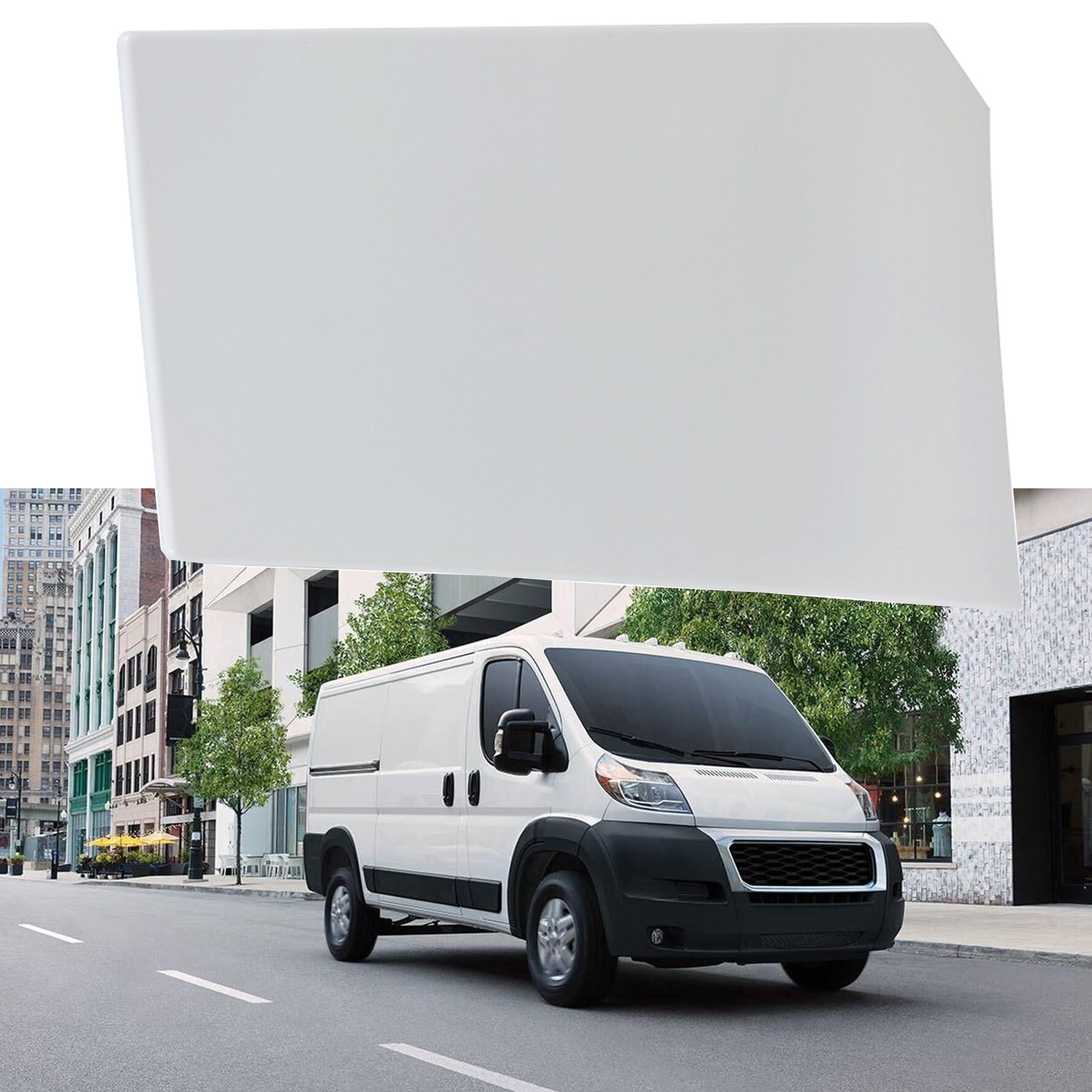munirater White Fuel Fill Door Replacement for 2014-2021 ProMaster 1500/2500/3500 5XP08GW7AC 5RJ06GW7AA