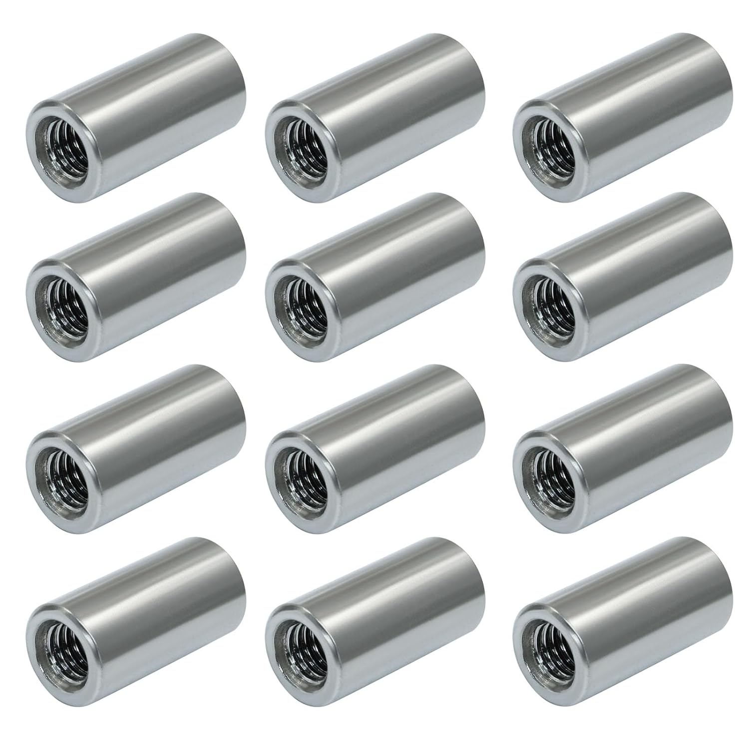 M6 Coupling Nut, Stainless Steel, 30mm Height, 5 Pcs