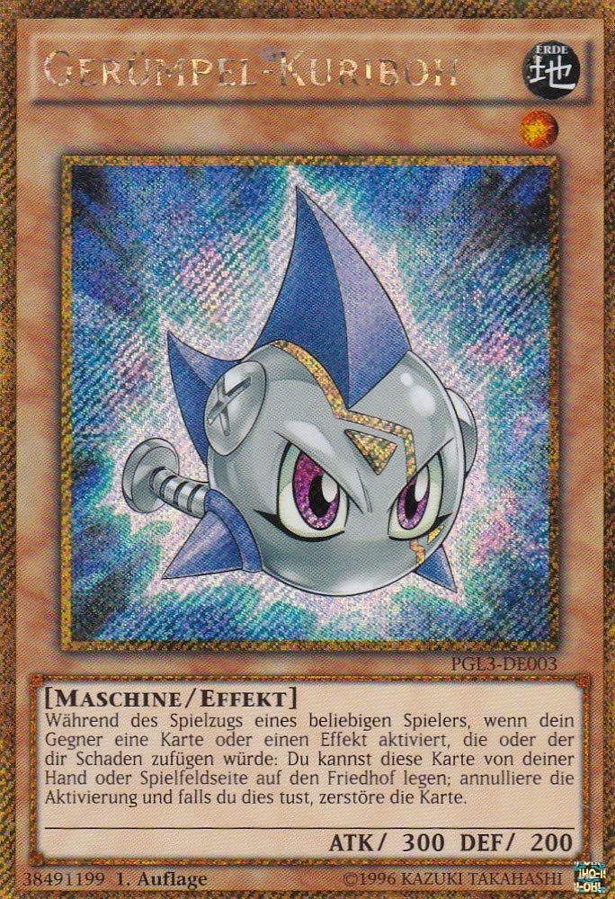 Konami - Yugioh PGL3-DE003 – Gerümpel-Kuriboh – Gold Secret Rare – DE – Yugioh