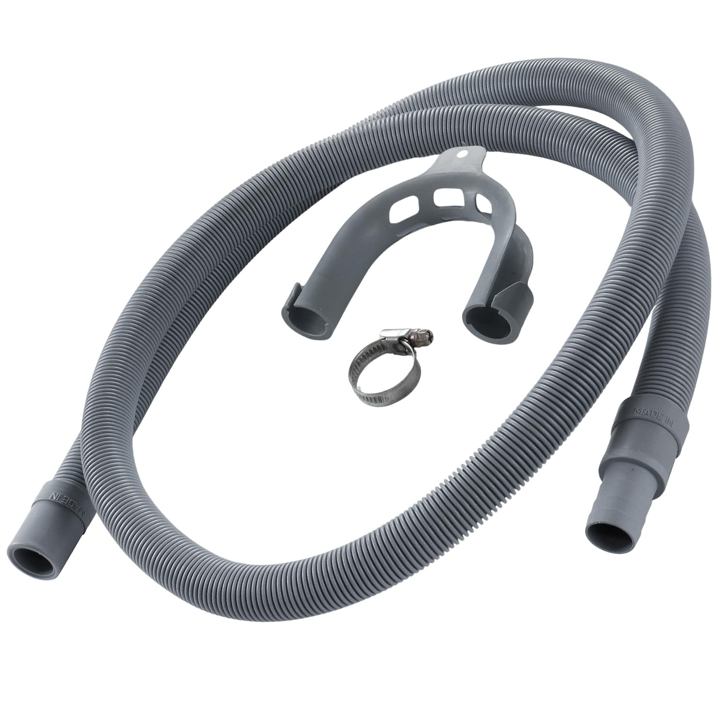 Reliapart Drain Hose Extension Kit For Bosch, Neff, Siemens Washing Machine & Dishwasher With Moulded End, 1.5M Length, 19Mm & 22Mm Outlet Connection Replacement Drain Pipe Hose