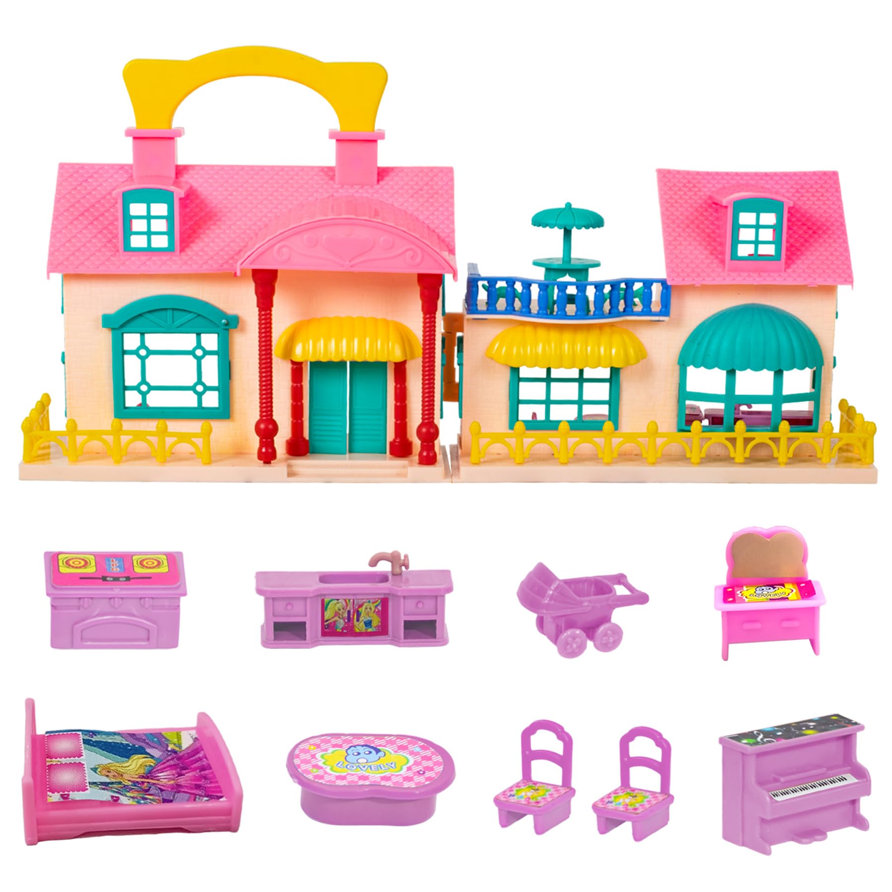 See full amazon price history chart for WISHKEY Plastic Doll House for Kids, Role Play Set Dolls House for Girls, Doll House Set with 9 Accessories, Toy House for Girls, Made in India, Pink, 3+ Years (Pack of 1) WISHKEY Plastic Doll House for Kids, Role Play Set Dolls House for Girls, Doll House Set with 9 Accessories, Toy House for Girls, Made in India, Pink, 3+ Years (Pack of 1) (B0D767TF8R) Amazon Price History, Amazon Price Tracker
