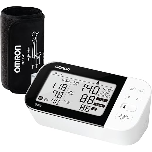 Omron HEM 7361T Bluetooth Blood Pressure Monitor with Cuff Wrapping Guide, Hypertension Indicator, Japanese Technology, Intellisense Technology, and Most Recommended Brand by Doctors for Accurate Measurement