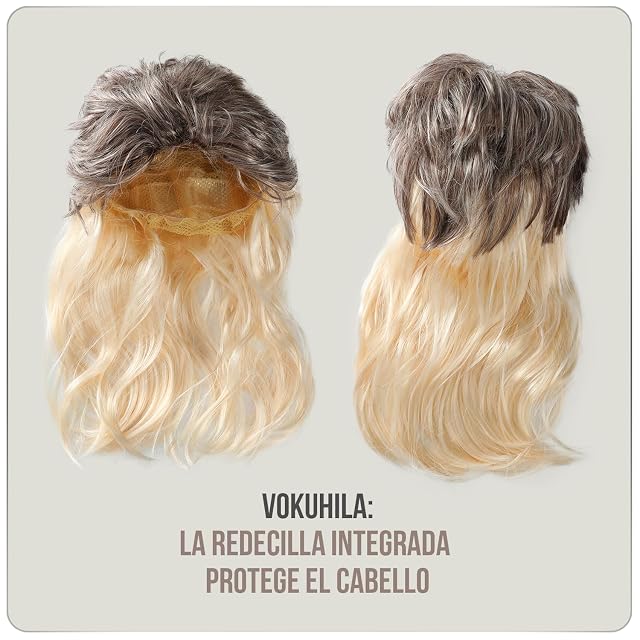 Foto 4 de 5 de Festicy Peluca hombre años 80 I Mullet 80s disfraces adulto y accesorios