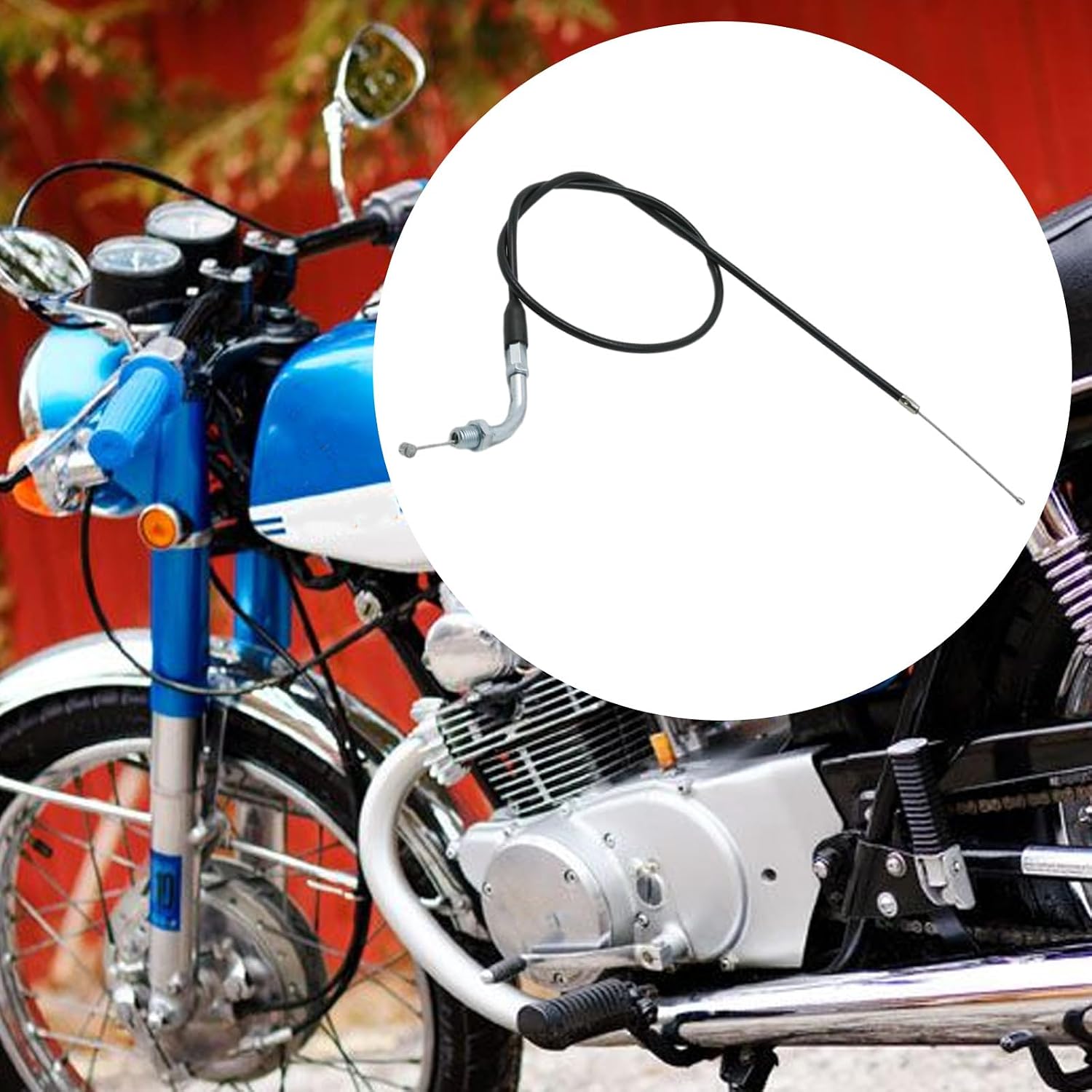 SYOWADA 34 Inch Throttle Cable, Universal Throttle Cable Replacement for Honda CA175 CB77 CB92 CL70 CM70 CR60 ATV Dirt Pit Bike