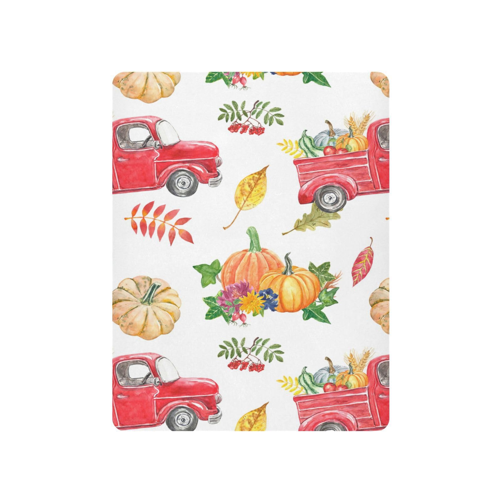 Moudou Autumn Harvest Pumpkin Playard Sheet for Boy Girls, Soft Breathable Fitted Toddler Sheet for Standard Playard Bed Mattress, 39 x 27 x 5 Inch