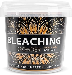 Hair Bleach 500g / 17.41oz, Large Capacity Salon Grade Bleach for Hair, Mild Bleach Powder Quickly Remove Hair Color, Refreshing Create Fashionable Styling