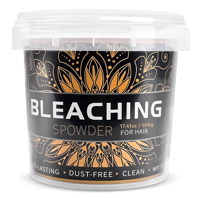Hair Bleach 500g 17 41oz Large Capacity Salon Grade Bleach for Hair Mild Bleach Powder Quickly Remove Hair