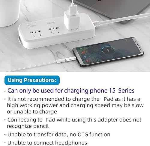 Miniatura 6 de Paquete de 2 adaptadores Lightning a USB C para iPhone 15, carga rápida PD compatible con iPhone 15 SeriesMacBookLaptopiPadSamsung y más