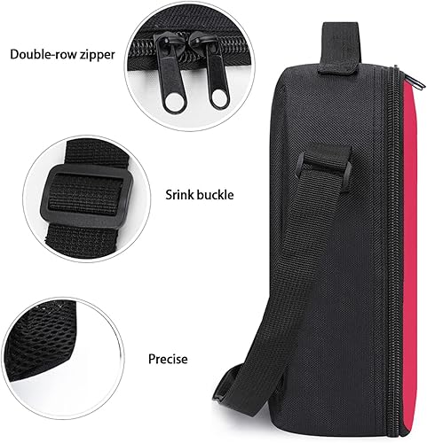 Miniatura 5 de Lonchera térmica para niños y niñas, bolsas de almuerzo reutilizables, bolsa impermeable con correa ajustable para el hombro y soporte para botella