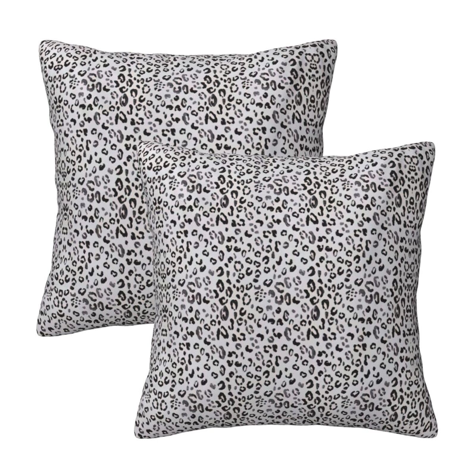 RRhgipp Leopard Print Throw Pillow Cases Decorative Cushion Covers Couch Bed Sofa Decoration Xmas Gifts Bed