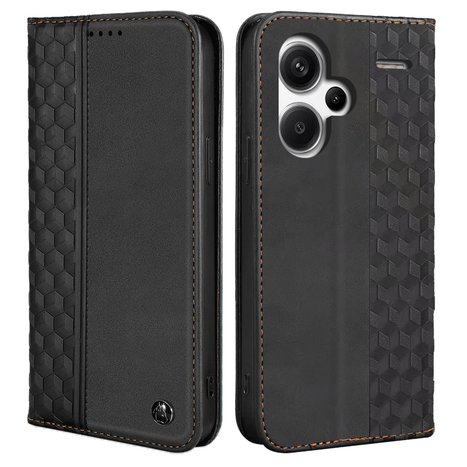 CXTcase Flip Hülle Für Xiaomi Redmi Note 13 Pro 4G – PU-Leder Mit Magnetverschluss, 3 Kartenfächer & Standfunktion
