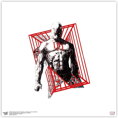 Miniatura 9 de Trends International Gallery Pops Marvel Comics Daredevil - Lienzo decorativo para pared, 12.00 x 12.00 pulgadas, lienzo estirado