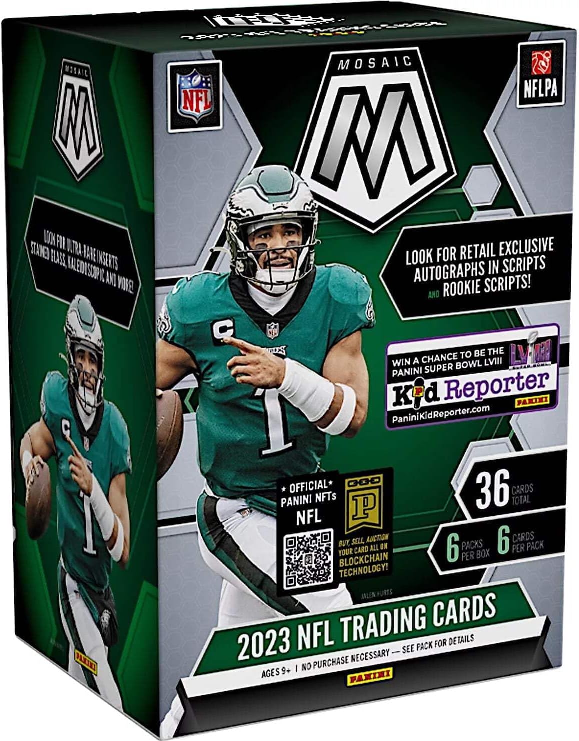 2023 Panini Mosaic Football Trading Card Blaster Box (36 Cards)