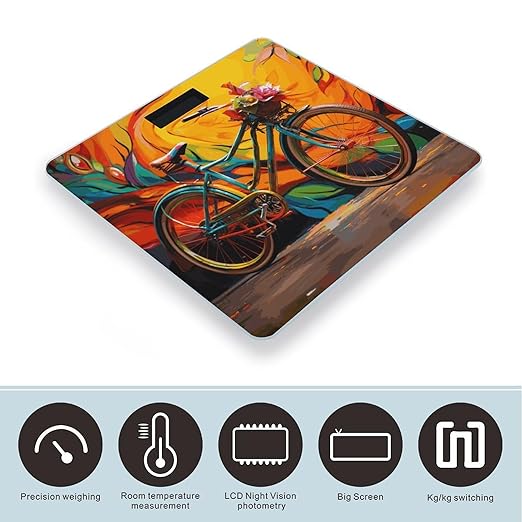 Báscula de Baño Digital Colorida con Pantalla LCD miniatura 3
