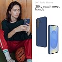 YATWIN Silicone Back Case for Samsung Galaxy S25, Soft-Touch Phone Back Cover for Samsung Galaxy S25 - Dark Blue gallery image