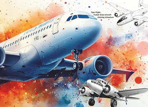 Take Flight Pocket-Sized Aircraft Coloring Adventure (Pocket-Sized Coloring Books (6x9 Edition))