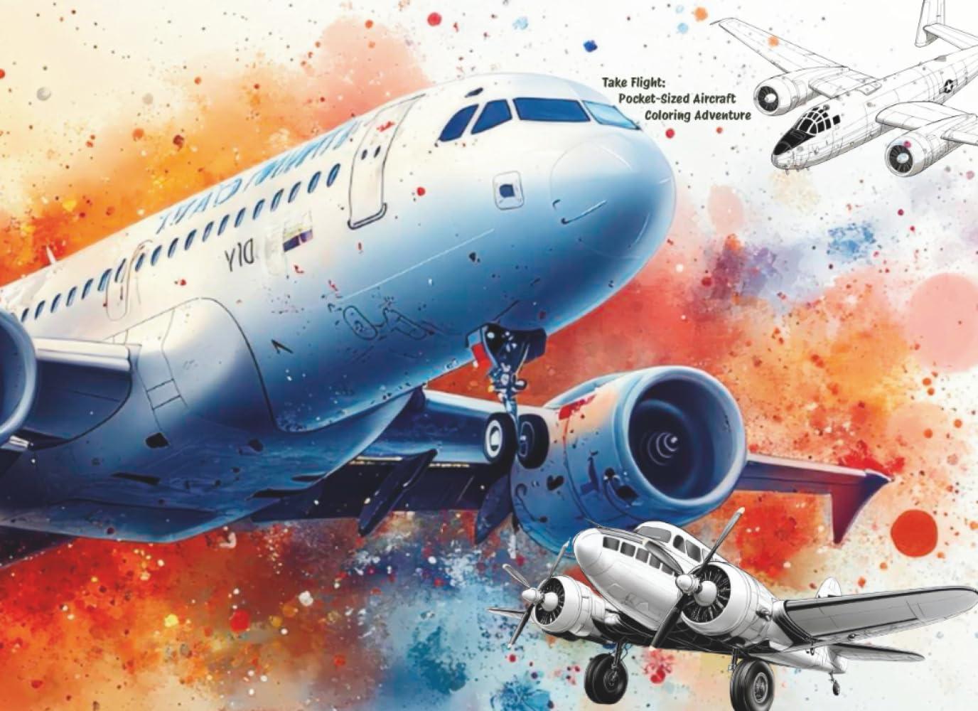Take Flight: Pocket-Sized Aircraft Coloring Adventure (Pocket-Sized Coloring Books (6x9 Edition))