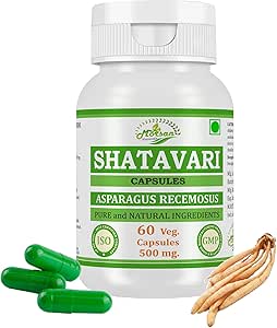 Morsan's Asperagus Racemosus Capsules (Shatavari) Pack de 60 x 500 mg Veg. Caps