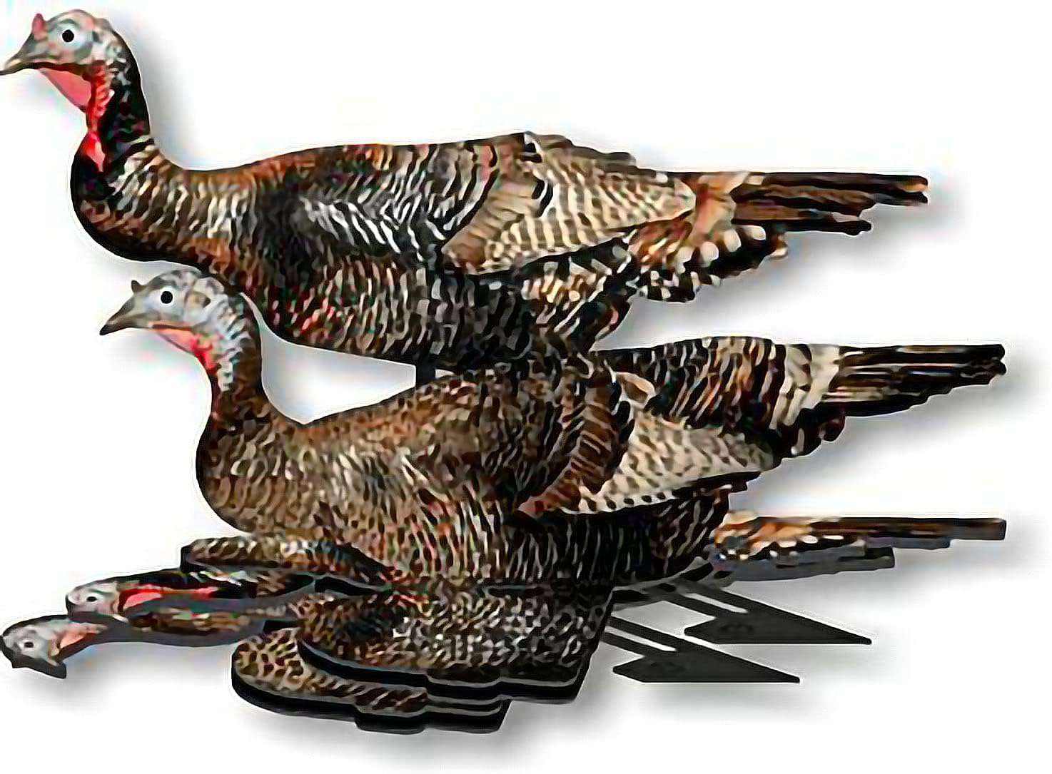 FUD Turkey Decoy Pack of 6 Foldable, Collapsible, Compact Perfect