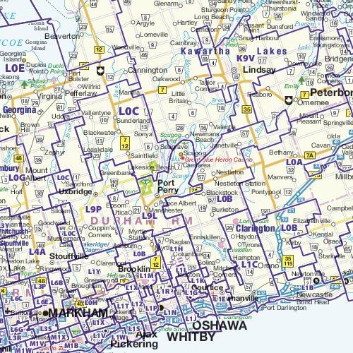 Postal Code Map Ontario Amazon.com : Ontario Postcode (Fsas) Wall Map - Large - 50.75" X 38.25"  Matte Plastic : Office Products