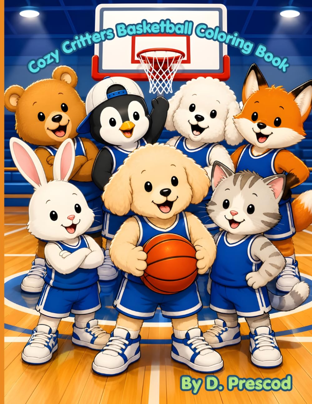 Cozy Critters Basketball Coloring Book