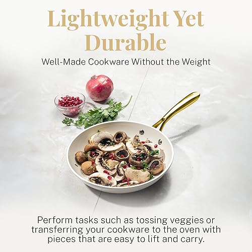 Miniatura 4 de GOTHAM STEEL Sartenes antiadherentes de 10 pulgadas, sartén antiadherente, sartén para cocinar, sartén antiadherente, sartén antiadherente, sartén