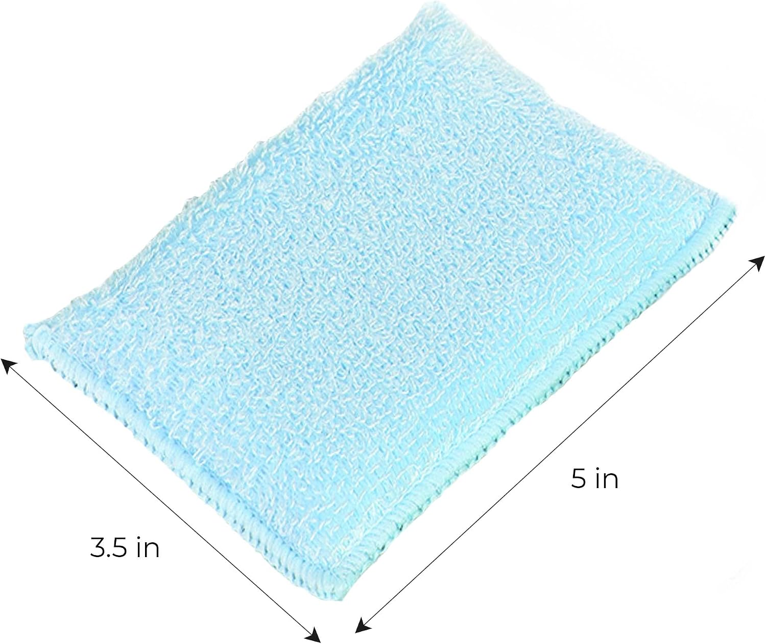 Smart Design Non Scratch Scrub Sponge with Bamboo Odorless Rayon Fiber - Set of 9 - Ultra Absorbent - Soft and Scrubber Side - Cleaning, Dishes, and Hard Stains - Spring - Yellow, Mint, Blue