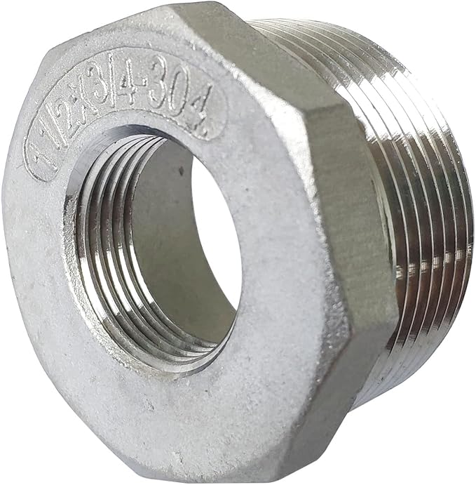 304 Stainless Steel Adapter – 1/2" NPT Male To 1/2" BSPP Female, Corrosion-Resistant