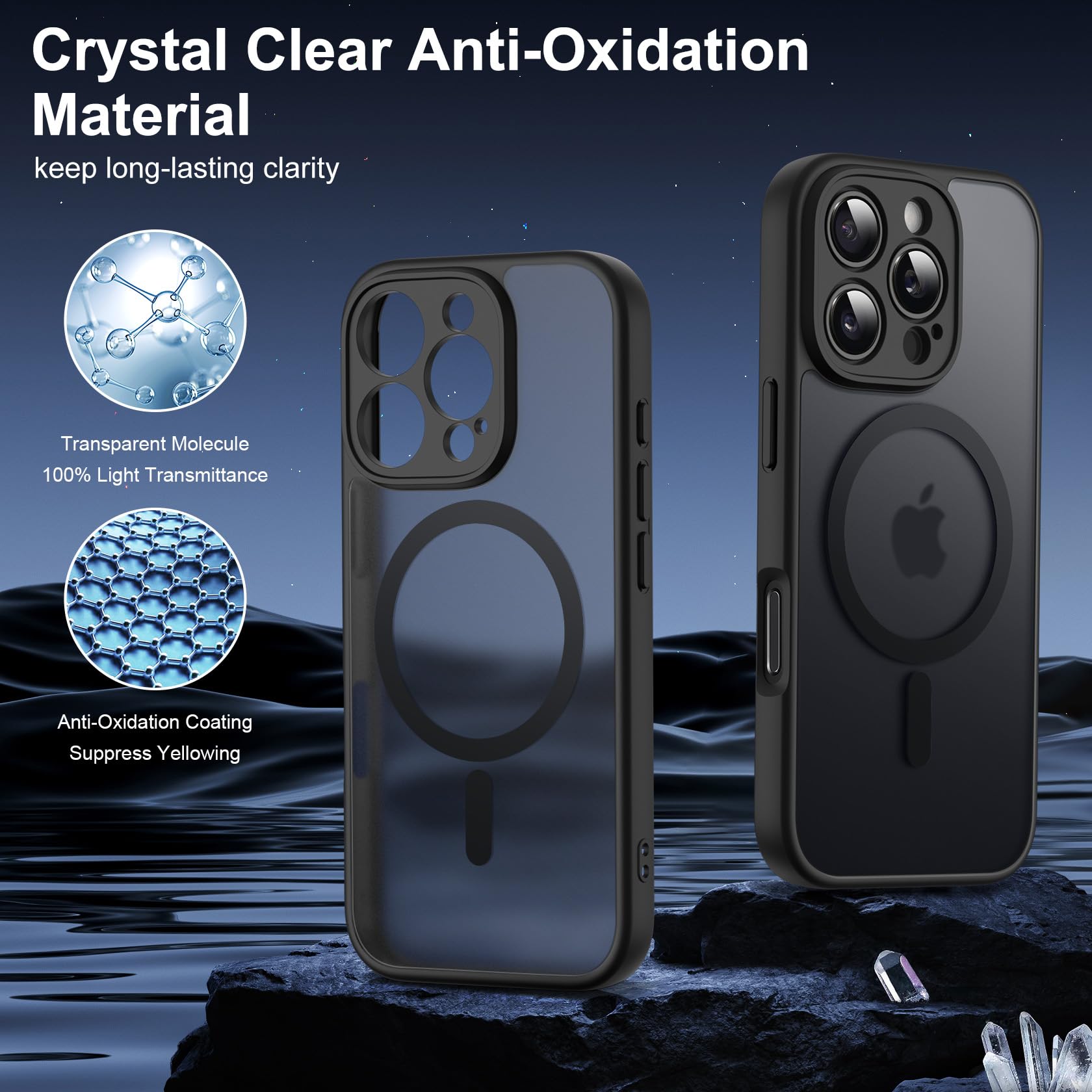 Helssitot Custodia magnetica opaca, compatibile con iPhone 17 Helssitot Custodia magnetica opaca, compatibile con iPhone 17