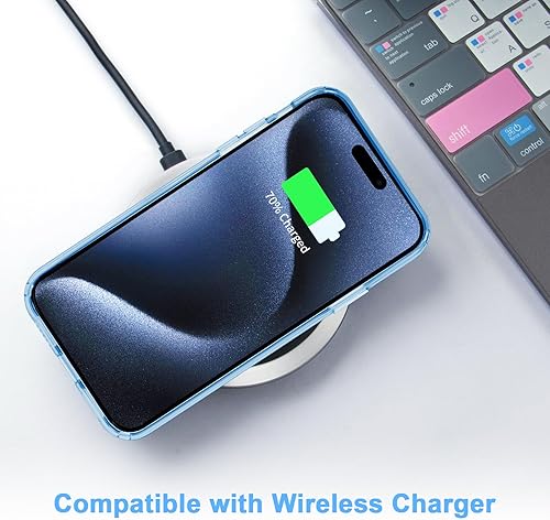 Vista 57 de JJGoo Funda transparente compatible con iPhone 15 Pro, funda de teléfono de TPU suave y transparente, a prueba de golpes, funda delgada para Negro