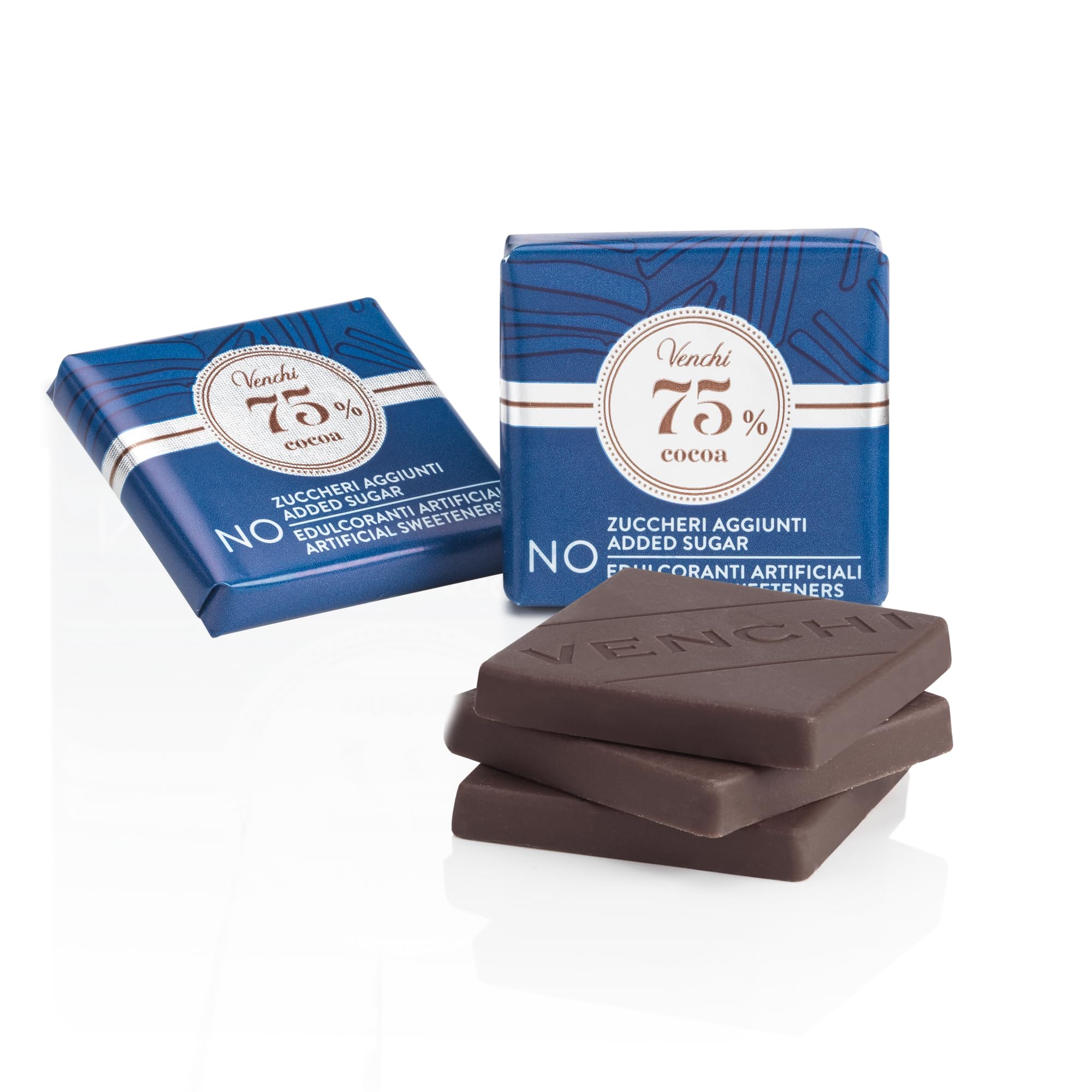 Venchi - Granblend Extra Fondente 75% NO Zuccheri Aggiunti, 1 kg - NO Edulcoranti Artificiali - Senza Glutine - Vegano