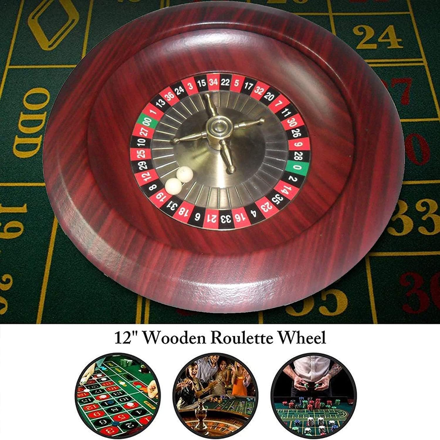 ルーレット， 12インチ木製ルーレットホイールセット、カジノ高級木製ベッティングホイール、ターンテーブルレジャーテーブルゲーム、ホー 楽天市場】ルーレット  カジノ ルーレットホイール ルーレット盤 テーブルゲーム 木製 : OHstore 【カジノ】 ルーレット盤 ...