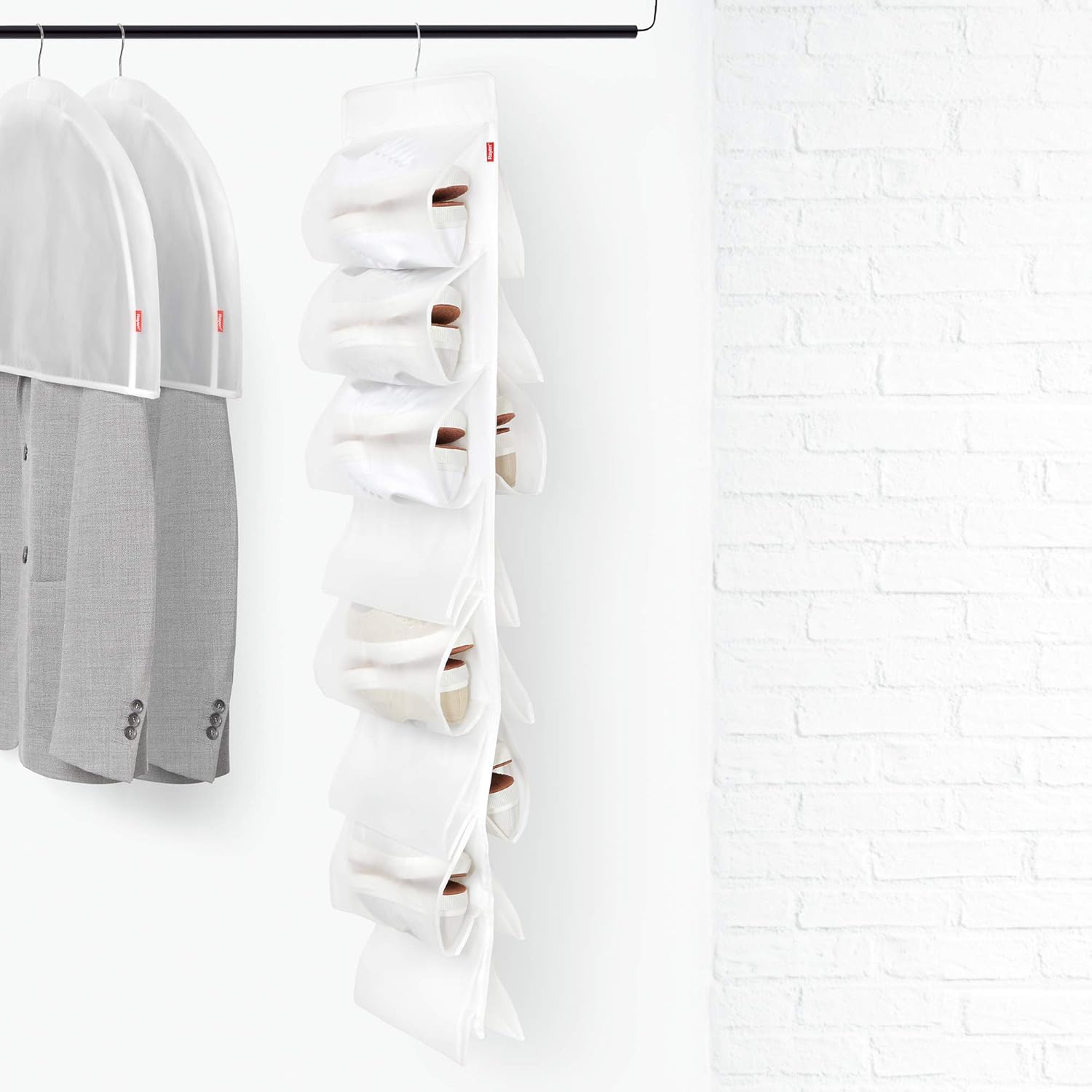 Rayen Shoe Hanger, Translucent, Size: 131 x 33 cm