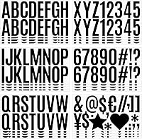 Vista 9 de 400 calcomanías de letras grandes de 2.5 pulgadas, 24 hojas, calcomanías autoadhesivas con números del alfabeto blanco para tablones de anuncios