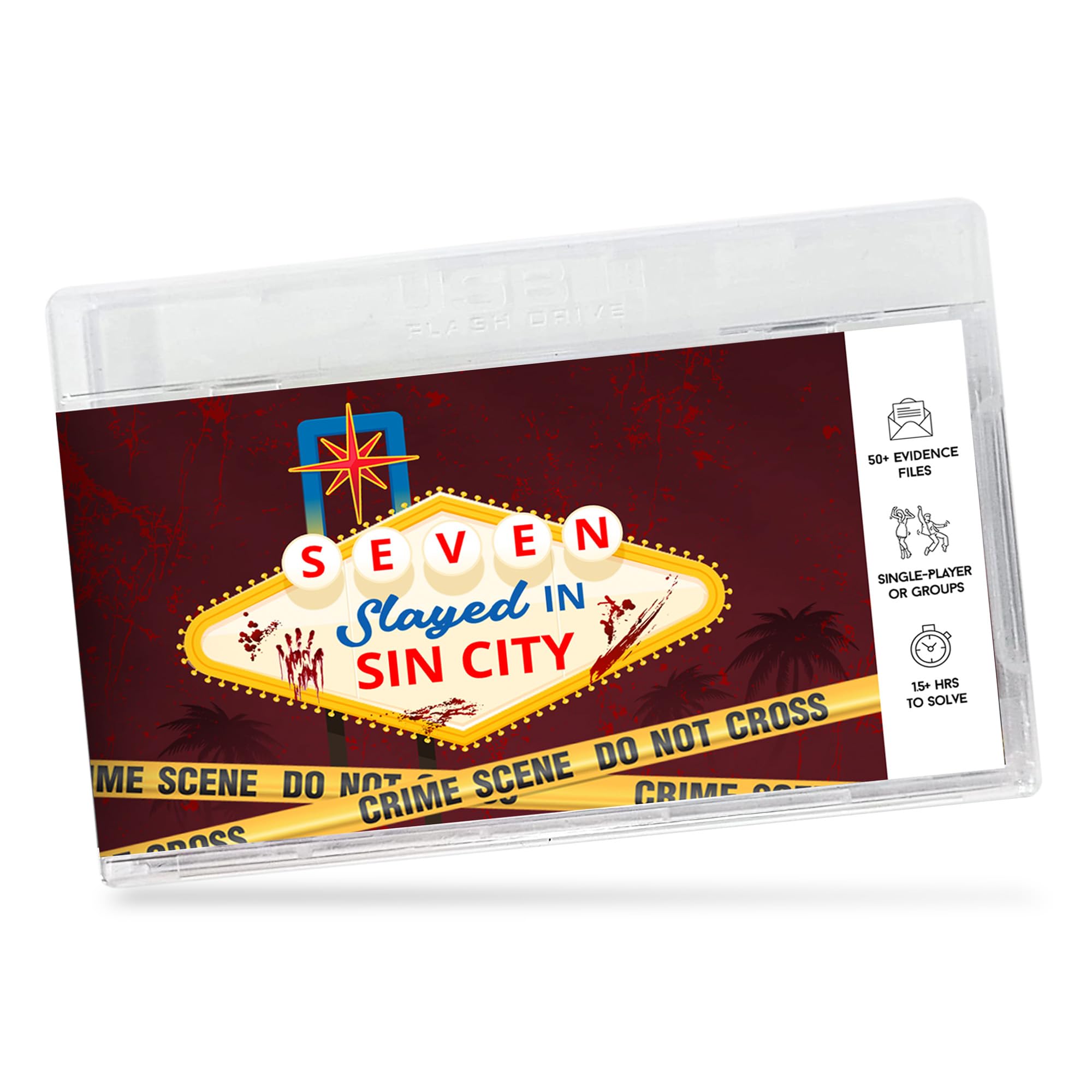 Unsolved Murder Mystery Game: Seven Slayed In Sin City | Play Solo or as a Group | Can You Solve the Crime Before They Commit Another Murder?