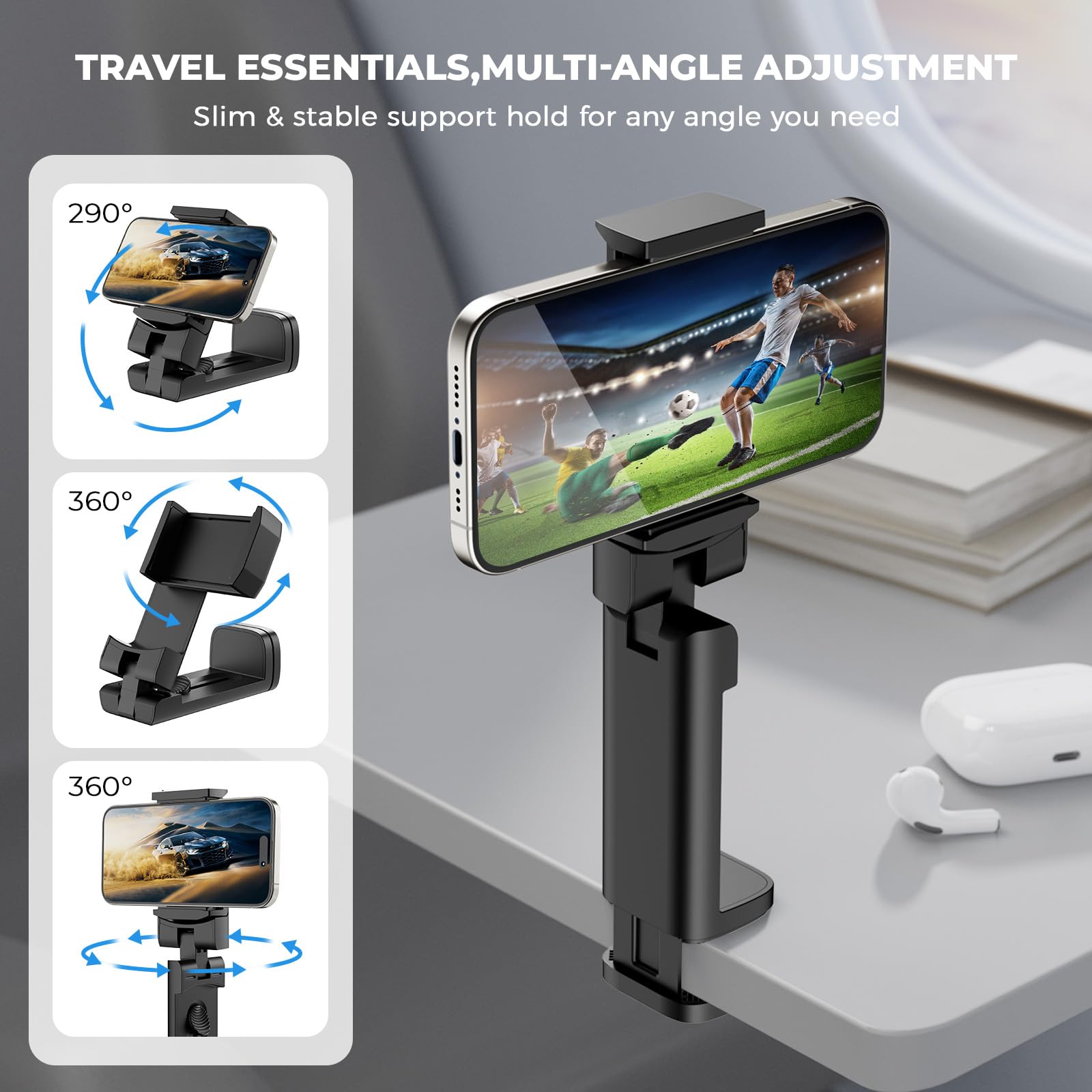 Soporte universal para teléfono de avión, en Flight Travel Essentials, 1 paquete