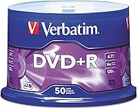 Vista 4 de Verbatim Discos DVD+R en Blanco Tinta AZO 4.7GB 16X Discos Grabables - Paquete de 25 Discos