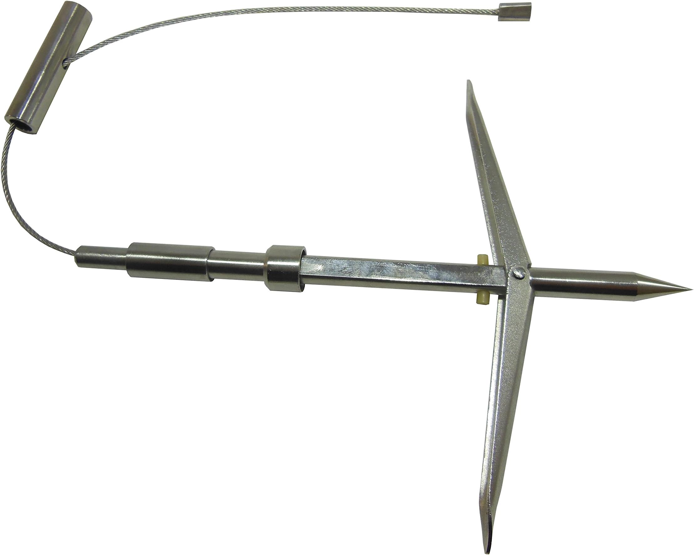 Stainless Steel Spear Gun Slip tip with Cord for Spearfishing with 6 mm Threads