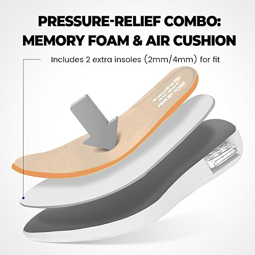 Miniatura 4 de KWUKOTY  Zapatos para caminar  Soporte ortopédico  Fascitis plantarDiabetesPies hinchadosJuanetes  Talla Mujer 7.5-13 Hombres 6.5-12