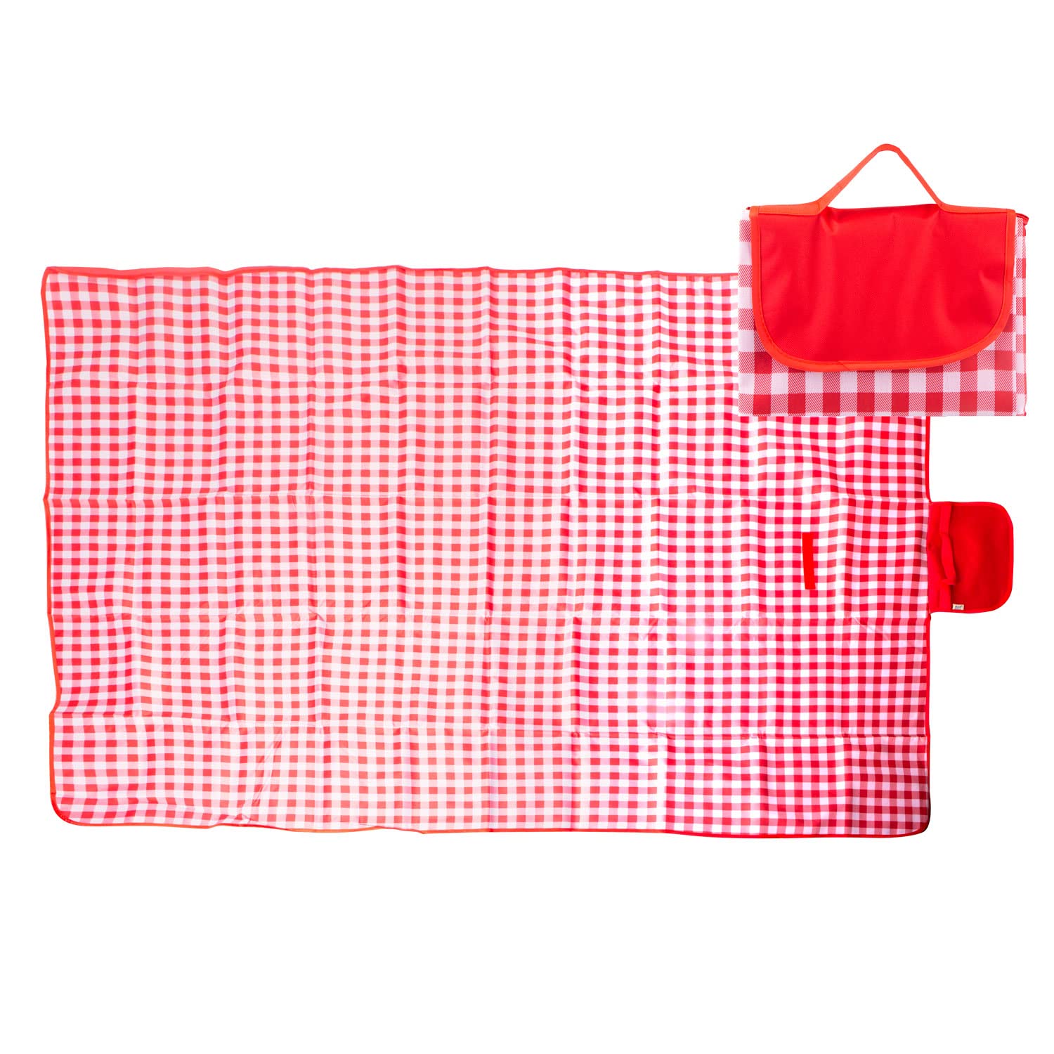 VFM - Red Oxford Picnic Blanket - Waterproof Gingham - Summit