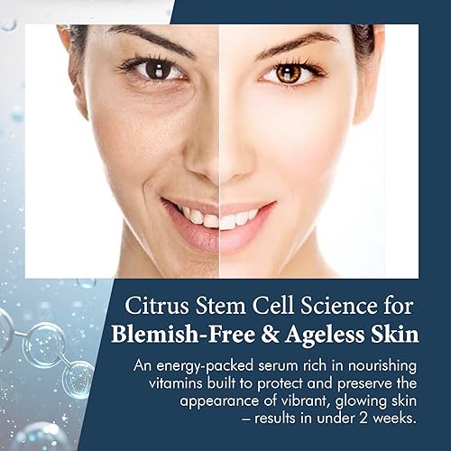 Miniatura 5 de Delfogo - Suero de células madre y vitamina C con ácido hialurónico, aceite de naranja puro y extracto de manzanilla, antienvejecimiento,