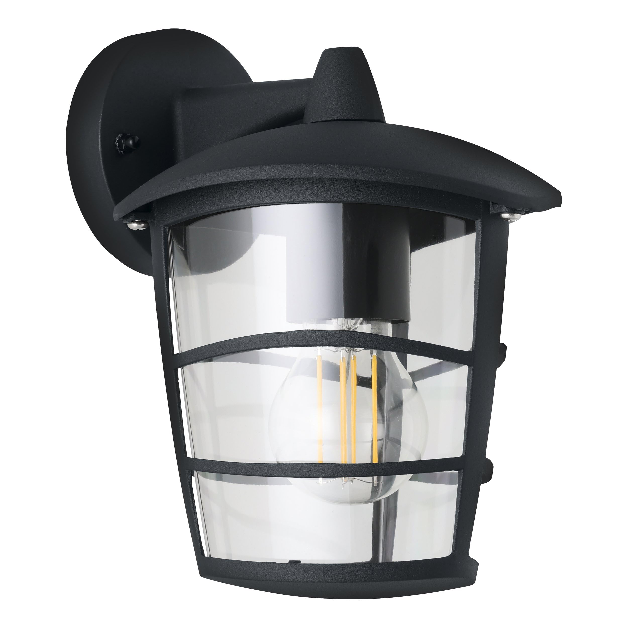 EGLO - Aloria Outdoor Wall Light - IP44 - Lantern Style - Black