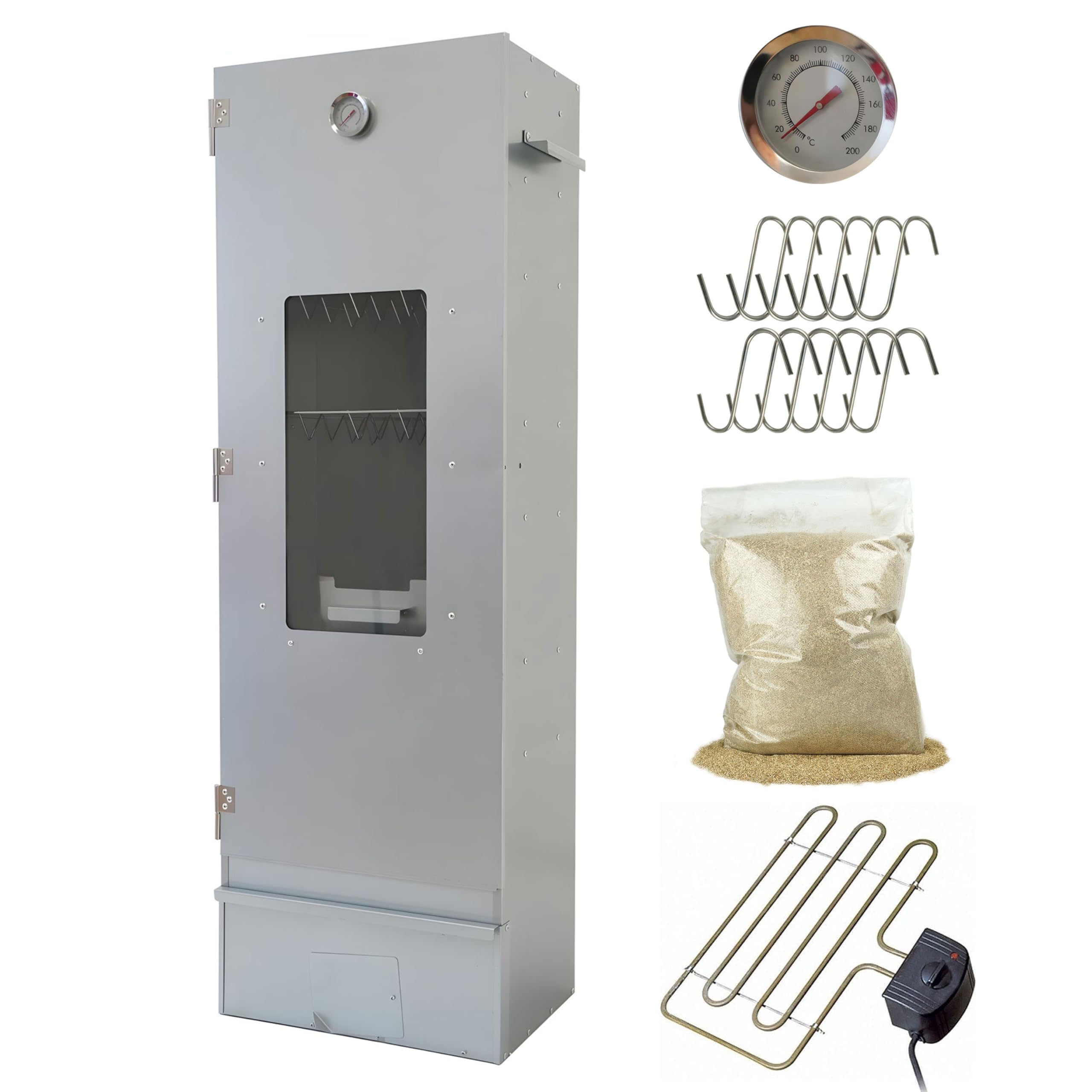 Set forno affumicatore Big One con spirale elettrica - termostato - falena affumicata 4 litri