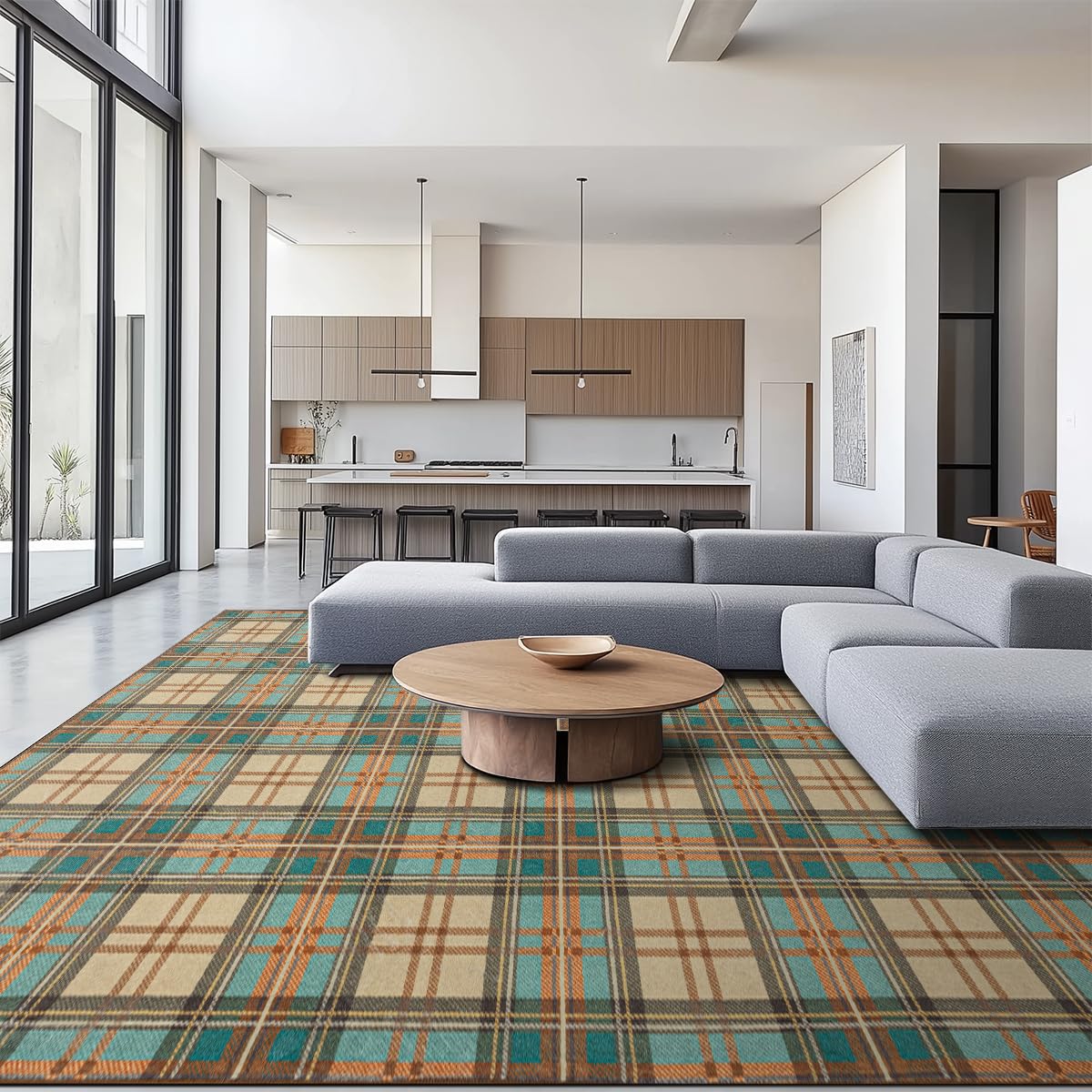 Ruaruarug 8x10 Washable Area Rug
