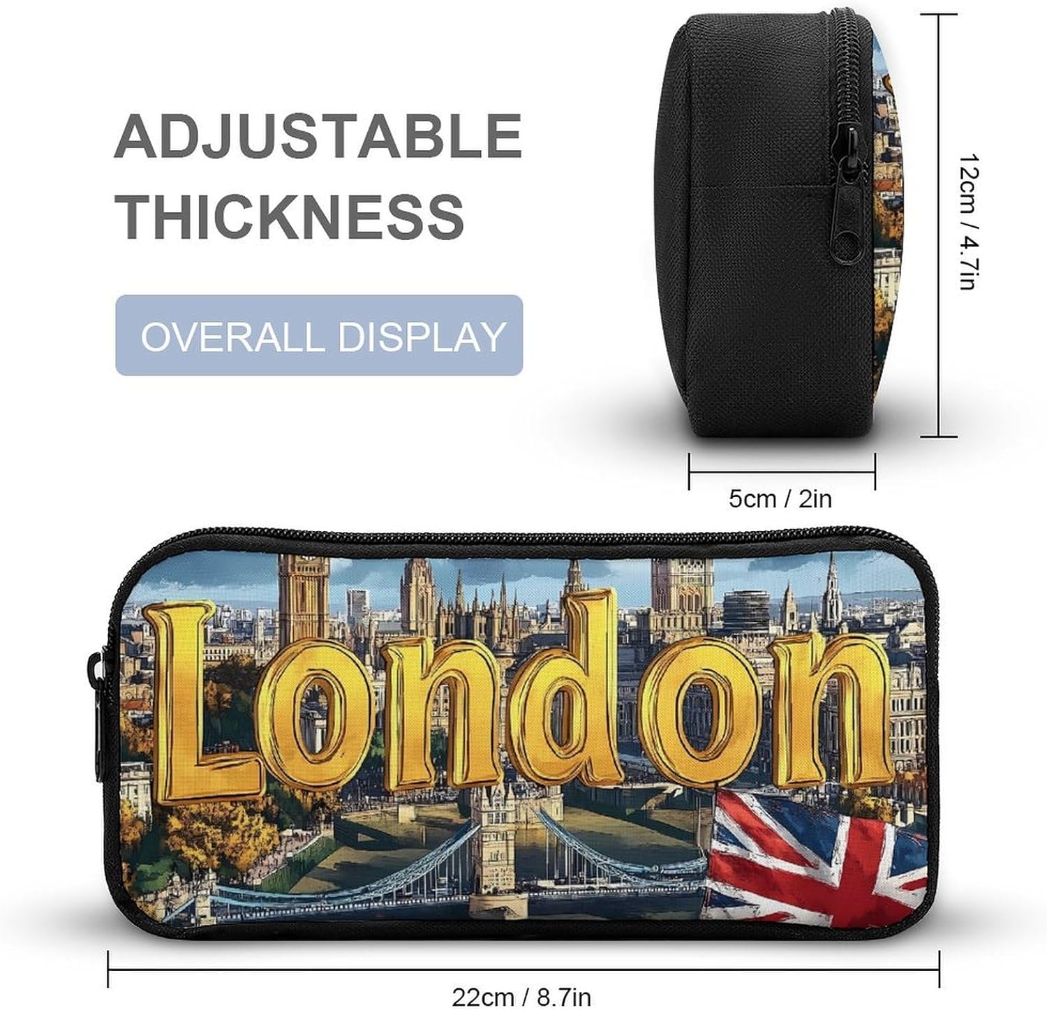 I Love London Travel Cosmetic Bag Makeup Bag image 2