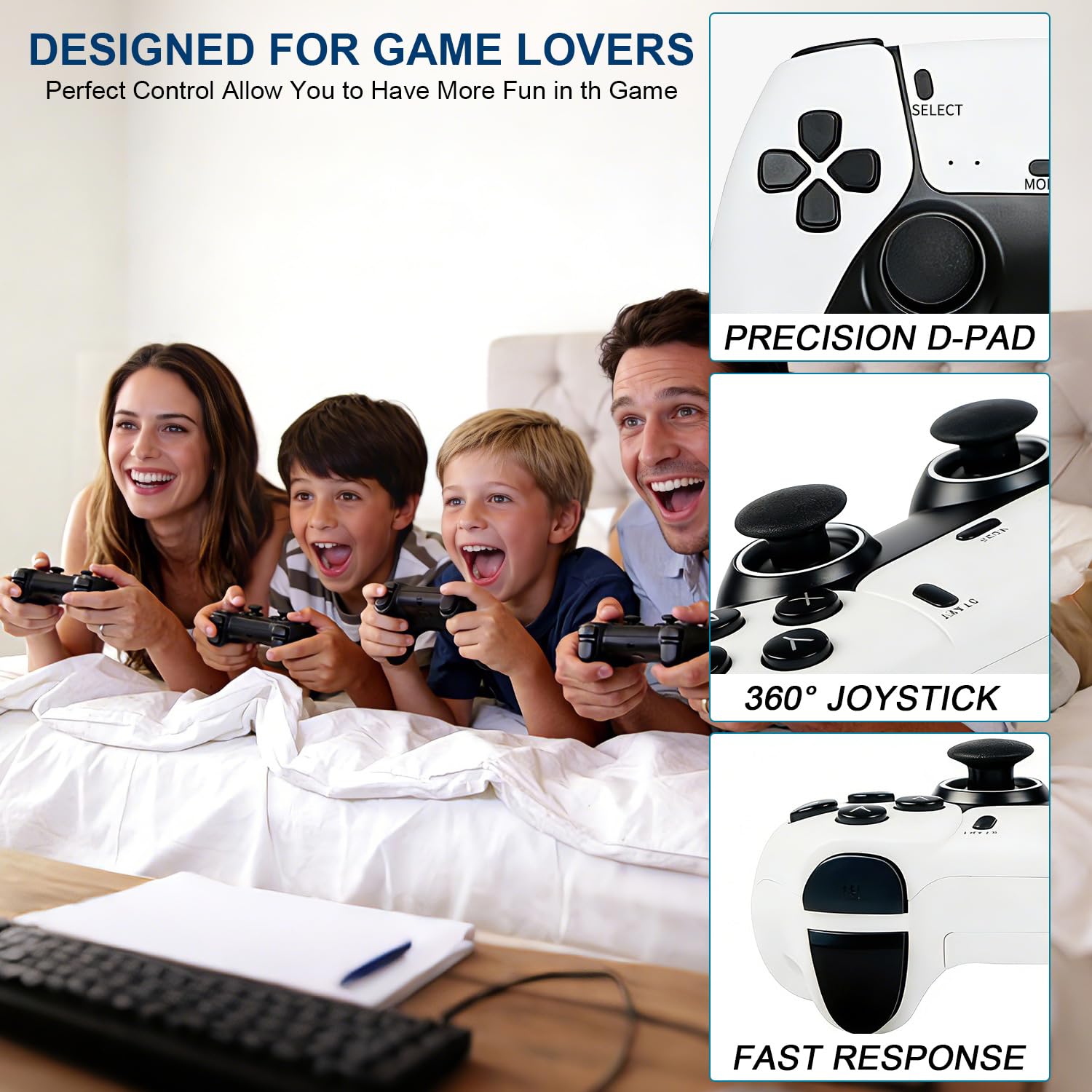 2026 New M15 Retro Gaming Console, Retro Game Stick with 40,000+ Classic Game and 23 Game Emulators, Plug & Play 4K HDMI Output Game Console Stick with Dual 2.4G Controllers (128GB) for Christmas gifts 6 71SL6Q2drML. SL1500