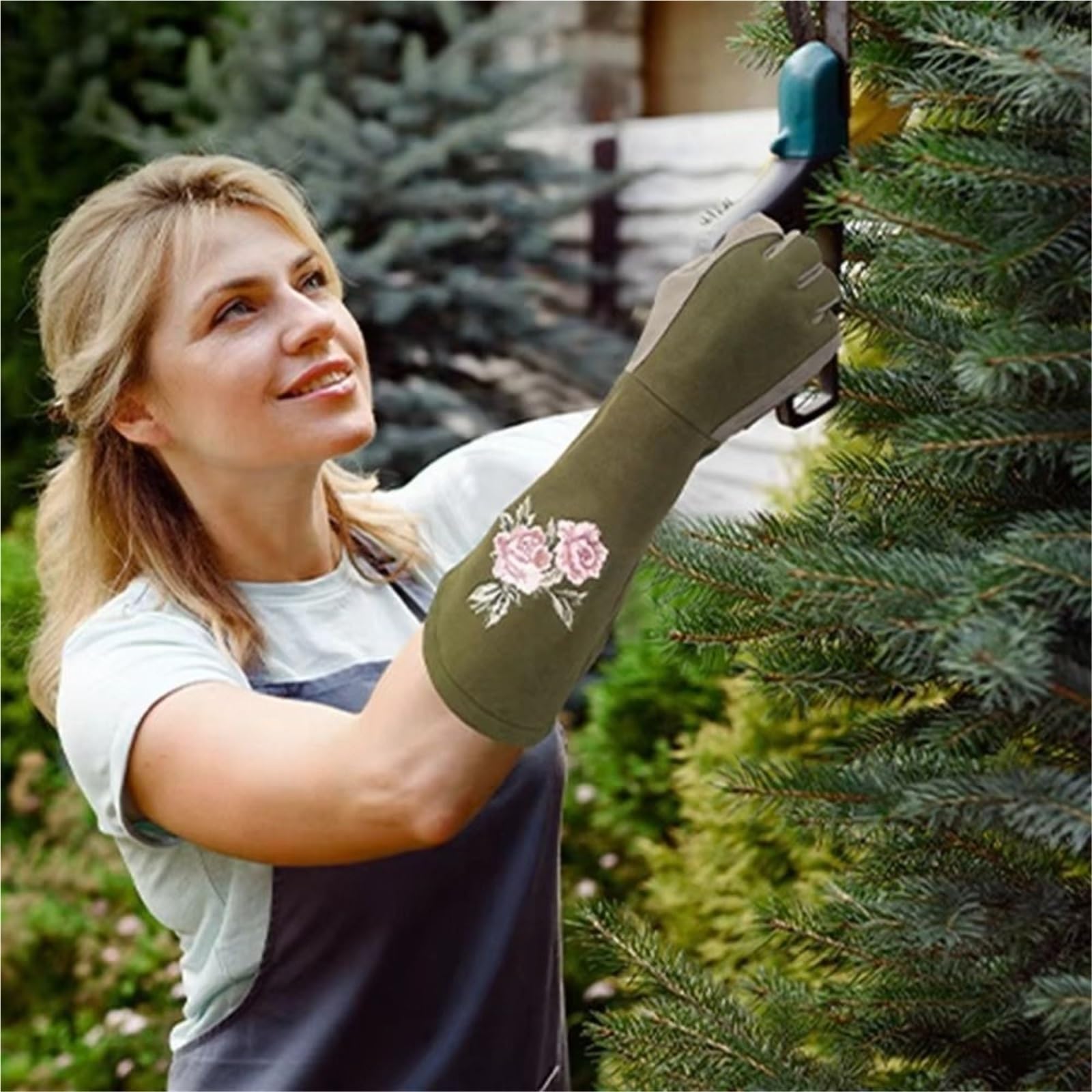 1 par de guantes jardinería Para La Jardinería De Exterior
