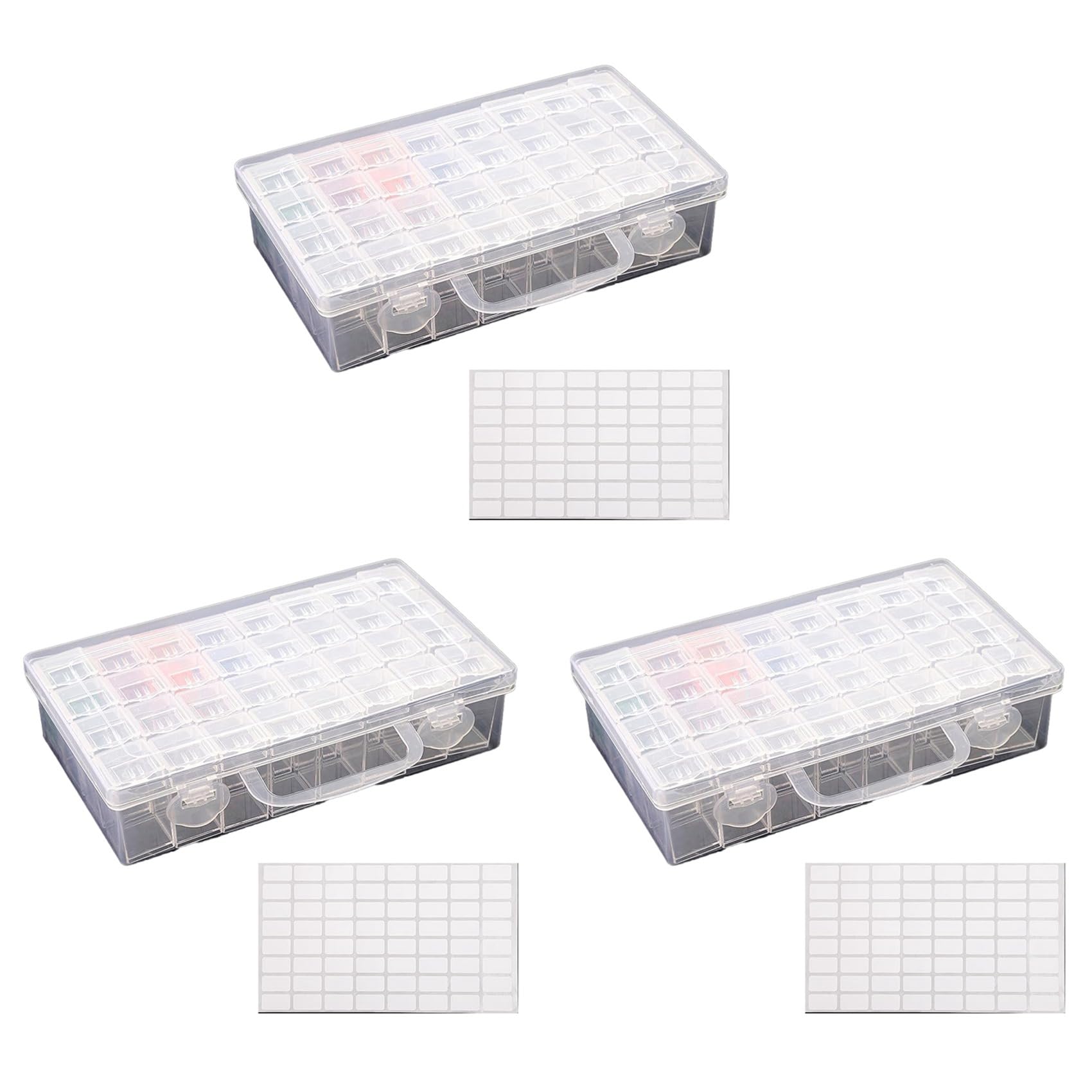 Conteneurs de stockage de forets pour peinture diamant 32 grilles et tri de perles